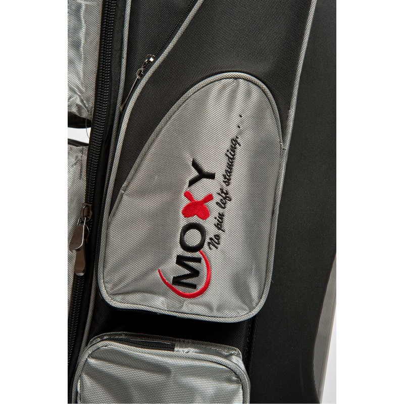 Moxy Bowling Products Deluxe Triple Roller Bowling Bag- Silver/Black