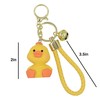 AMPOSSTO Little Yellow Duck Keychain Cute Animal Key Chain Holder