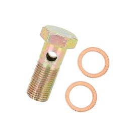 Motoforti M16x1.5mm Metric Thread Banjo Bolts Brake Fitting Adapter with M16 Washers Long-lasting