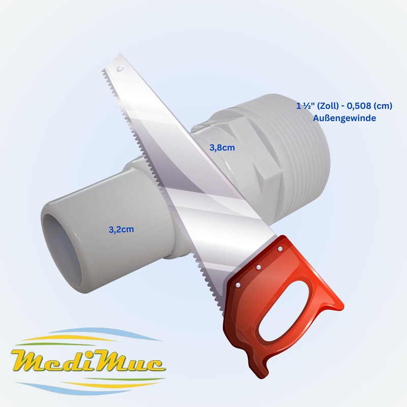 1 x pool hose connector, hose nozzle, pump connection, hose