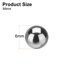 uxcell 20 Pcs Tungsten Steel Bearing Balls 6 mm Carbide G10 Precision Ball for Industrial Spheres, Machinery, Automotive, and DIY (Mirror)
