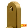 TSS Gold UPVC Door Handle Pair Set, Sprung, 92mm PZ