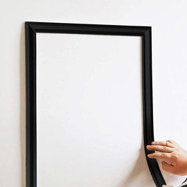 LaRolls Wall Molding Trim & Chair Rail, Flexible, Peel and Stick, Heavy Duty, Corner Trim Moulding Décor Lines for Wall Floor Ceiling Mirror Cabinet Door, 1.3 in x 10 ft Black