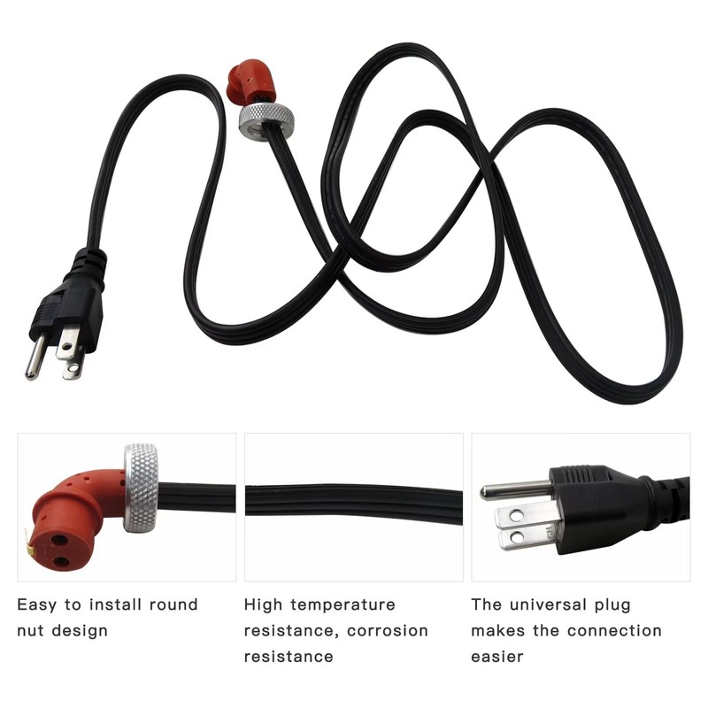 Zafina-UP New Engine Block Heater Cord for 2020-2023 Dodge Ram