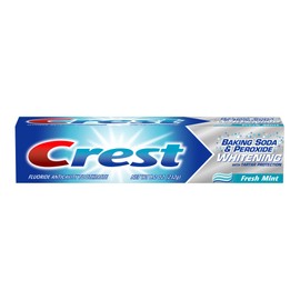 Crest Baking Soda & Peroxide Whitening with Tartar Protection Toothpaste, Fresh Mint, 8.2 oz