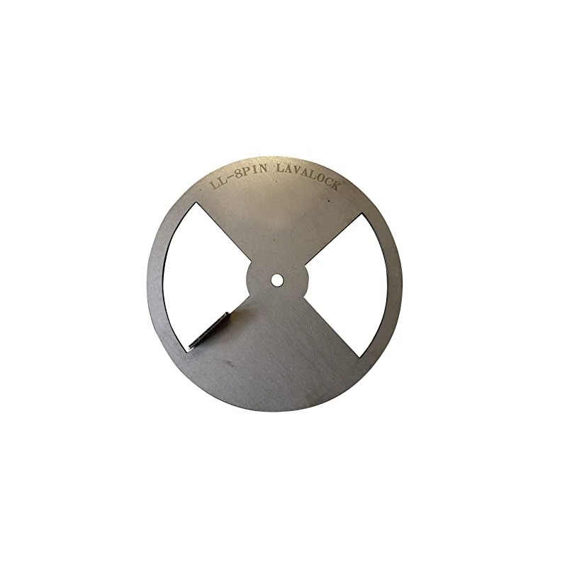 LavaLock® Smoker Pinwheel BBQ air Damper Pit Grill Vent, Steel