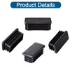 1 x 2 Inch Rectangle Plastic Plugs Tubing End Caps