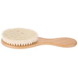 Wooden Hair Cleaning Brush,Soft Goat Hair Oil Head Brush Hairbrush,Hair Styling Carving Cleaning Brush for Men Women