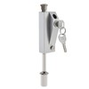 Sliding Patio Door Lock with 2 Keys,Keyed with Bolt Lock,Silver