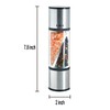 LHS 2 in 1 Salt and Pepper Grinder, Clear Acrylic