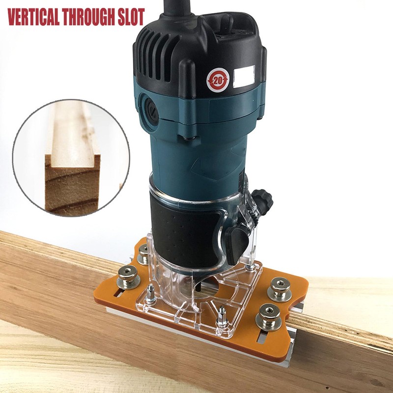Aluminum Alloy Trimming Machine Cover with Clear Cover, Slot Plate