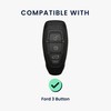 kwmobile Car Key Case Compatible with Ford 3-Button Car Key