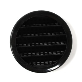 Black 2.5" Round Plastic Soffit Air Vent 50 Pack