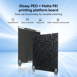 Creality Ender 3 Build Plate Kit Dual-Sided Printing Platform Board Glossy PEO + Matte PEI Plate Build Surface for Ender 3 V3 SE/Ender 3/Ender 3Pro/Ender 3 V2/Ender 3 S1/S1 Pro 3D Printer 235x235mm