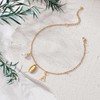 QILMILY Gold Ankle Bracelet for Women, 14K Gold Plated Waterproof