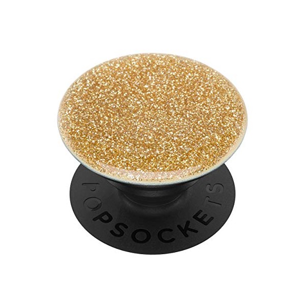 PopSockets: PopGrip with Swappable Top for Phones & Tablets - Glitter Gold