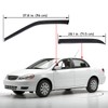 Lightronic WV94620 Outside-Mount Side Window Visor Deflector Rain Guard, Dark