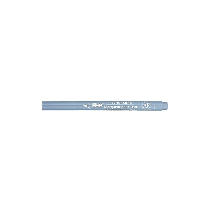 Uchida 522-C-37 Marvy Fine Point Fabric Marker, Cool Light Grey