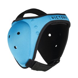 Wrestling Headgear - BJJ Headgear - Grappling Headgear - Ear Guard - Ultra Soft Ear and Head Guard (Blue, Adult)