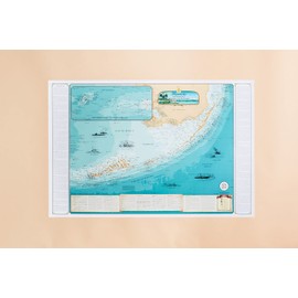 Sealake Products Map of Florida Keys Shipwreck Chart - Explore Hidden Treasures & Shipwrecks from Soldier Key to The Dry Tortugas (Paper)