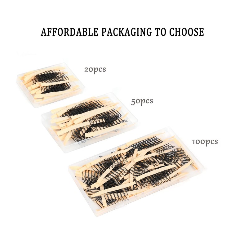 20 Pieces Wig Combs Wig Clips Wig Combs to Secure