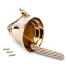 NKlaus 11575 Ship Bell Brass Gold with Wall Bracket and