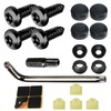 Car License Plate Screws Kit, Anti Theft Stainless Steel Car