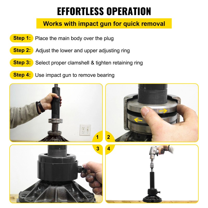 VEVOR Carrier & Pinion Bearing Puller Clamshell Bearing Puller with