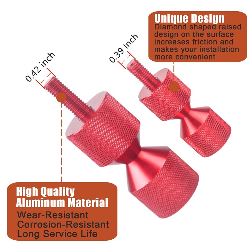 CNRAQR 4 Pcs Aluminium Flange Two Hole Alignment Pins -