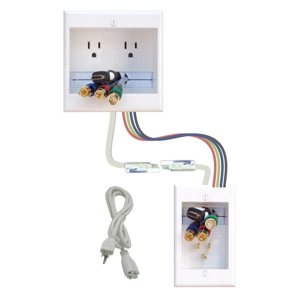 PowerBridge Solutions TWO-CK-26 Dual in-Wall Cable Management for Wall-Mount TVs,