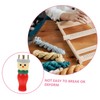 DOITOOL Wooden Spool Knitting Doll Set DIY Yarn Weaving Tool