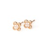 Noelmarket 925 Silver Earrings, Hypoallergenic, Women's, Clover, Quatrefoil Flowers, Stylish,