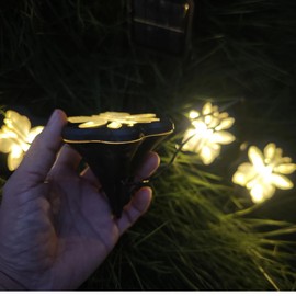 Paw Print Solar Outdoor Lights, Decorative Solar Lights Outdoor Garden Dog Paw Lights (Set of 4), Cat Puppy Animal Garden Lights Path Paw Lamp Walkway, Pet Lover Gifts (Warm Lighting Butterfly)