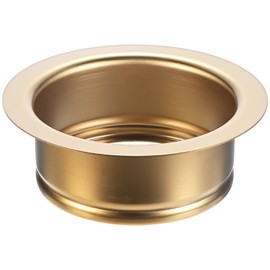 M METERXITY 1-Pack Garbage Disposal Sink Flange, Kitchen Sink Replacement Accessories, Garbage Disposal Parts, Universal Flange Fit for 3-1/2 Inch Standard Sink Drain Hole [Gold]