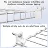 12 Inch Wire Shelf Brackets Set, 4 Pack Metal White