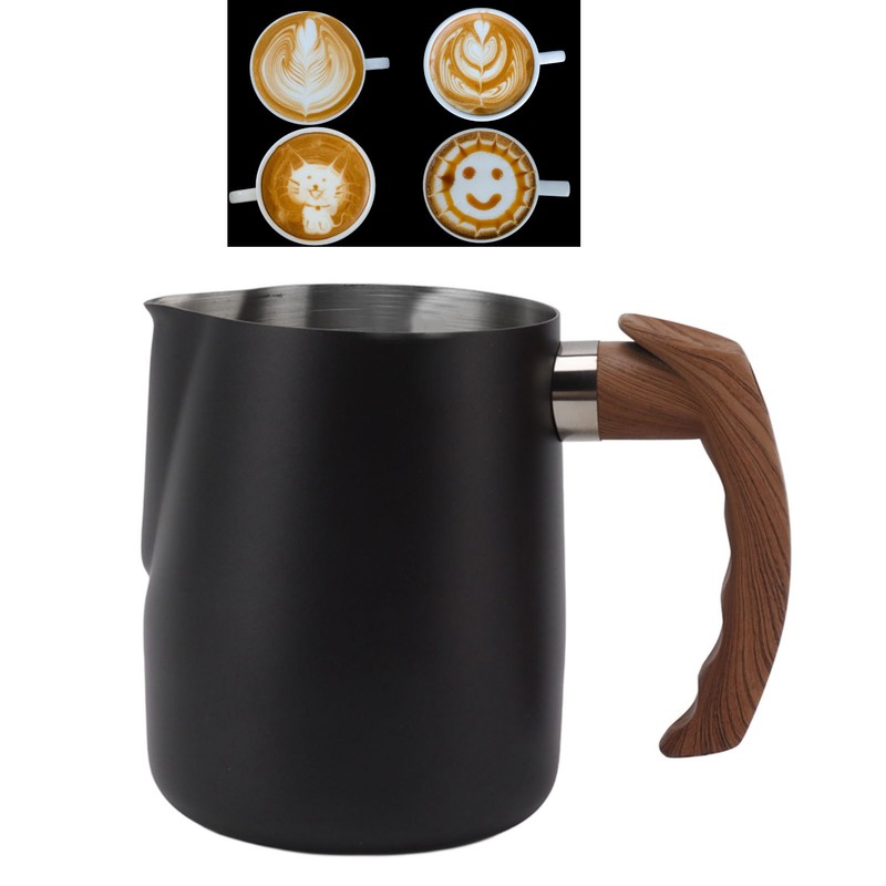 Milk Frothing Cup Inner Scale 304 Stainless Steel Dripless Spout