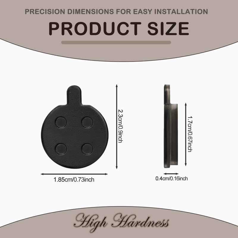 5 Pairs Bike Brake Pads, Low Noise Disc Brake Pads
