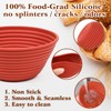 Webake 5 Inch Silicone Mini Banneton Bread Proofing Basket, 6Pcs