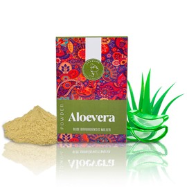 AATMANA Aloe Vera Powder| Face Pack & Face Mask | Cools Skin Natural Glowing Improve Elasticity | Rich Conditioner For Skin & Hair care 100g