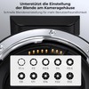 K&F CONCEPT Lens Adapter EF-EOSR Auto Focus Mount Converter for