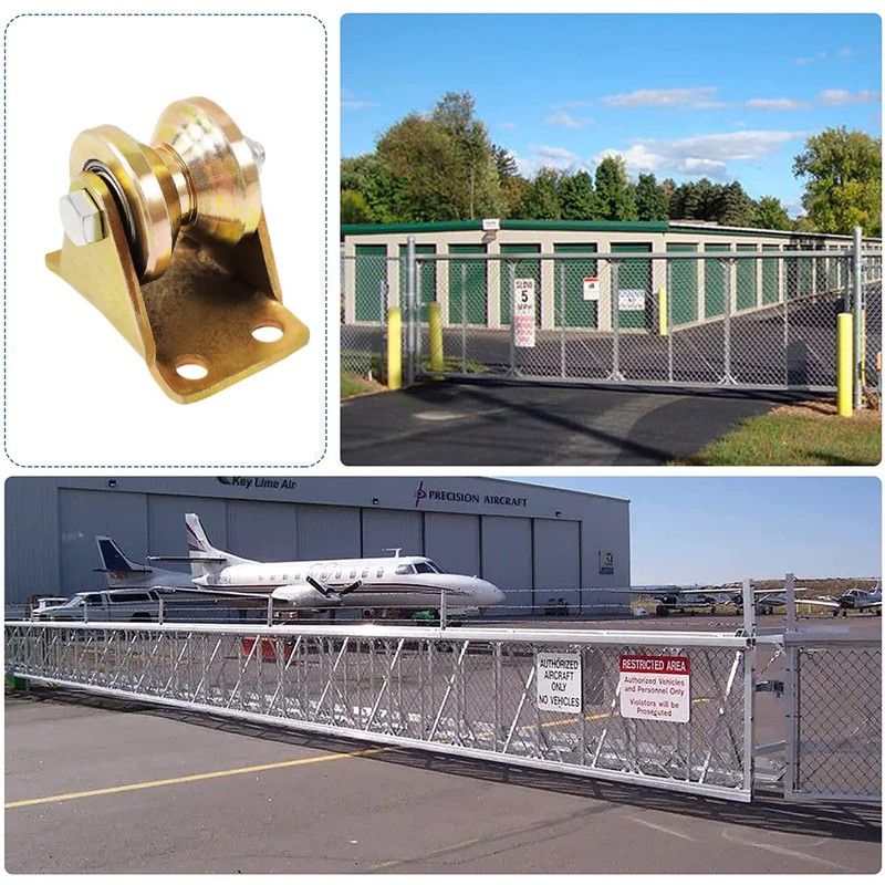 FLOTRUTE Pack of 4 Pulleys for Ropes, V-Groove Steel Swivel