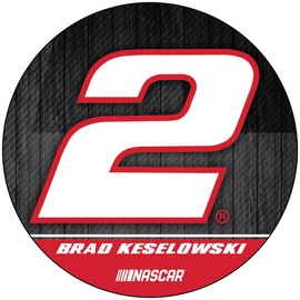 R and R Imports Brad Keseloski Number 2 Nascar 4 Inch Round Decal