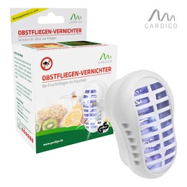 GARDIGO® Insektenvernichter Steckdose mit UV Licht - 3er Set | Obstfliegenfalle Küche | 20 m² | GS-Geprüft | Fruchtfliegenfalle UV Licht | Elektronische Fliegenfalle zur Insektenabwehr
