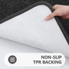 smiry U-Shape Toilet Mat, Extra Soft Pedestal Mat for Toilet,