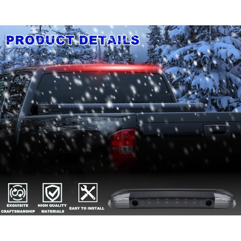Rear LED 3rd Brake Lights Compatible with Nissan Frontier 2001