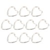 10pcs Key Ring, Metal Key Chain Ring Hook Connector Five