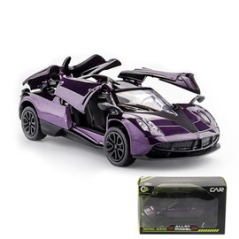 DANCOLOR 1:43 Scale Sports Car Model With Openable Doors, Premium Alloy Pull Back Cars Kids Toys, Collectible Diecast Vehicle Model, Car Gift For Boys Girls Birthday, Party, Children's Day, Christmas