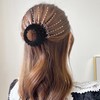 Expandable Nest Plate Hairpin,Velvet Hair Clips | Nest Plate Hairpin,