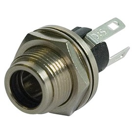 2.0MM DC Socket, Panel, IP68 | Power Entry DC CONNECTORS Barrel Plugs/Jacks, 1 X Qty - L722AS