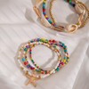 Shell Bracelets for Women Boho Layered Beaded Bracelets Seashell Bracelets